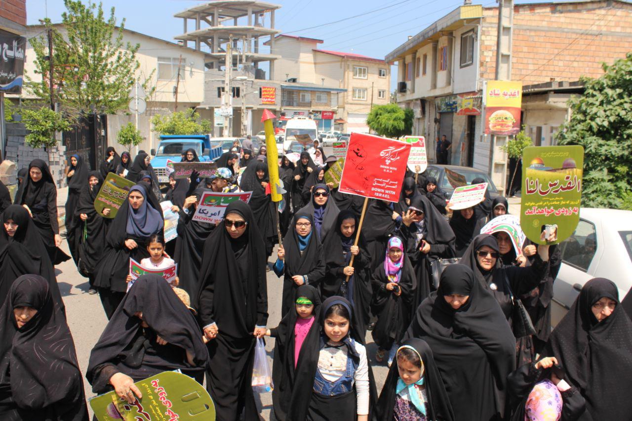 گزارش تصویری:حضور باشکوه هچیرودی ها در راهمپیمایی روز قدس و حضورد فرماندار چالوس